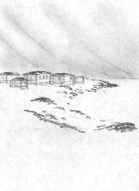 Un petit village inuit, dans le Grand Nord