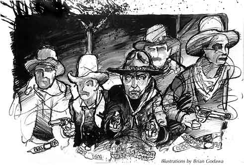 Cowboys- Illustration par Brian Godawa