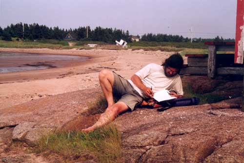 Paul Gosselin (révision de manuscrit aux Galets, Natashquan)