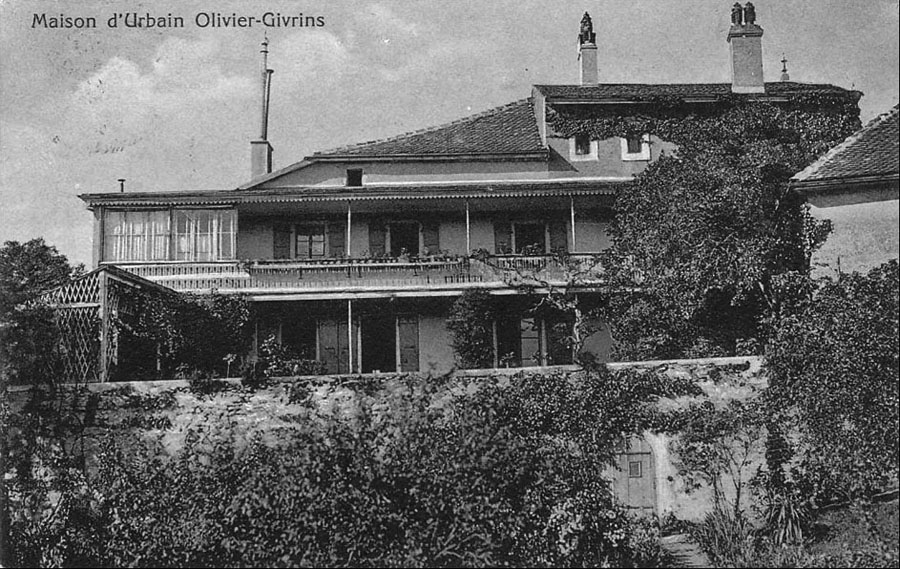 Maison d'Urbain Olivier à Givrins Suisse